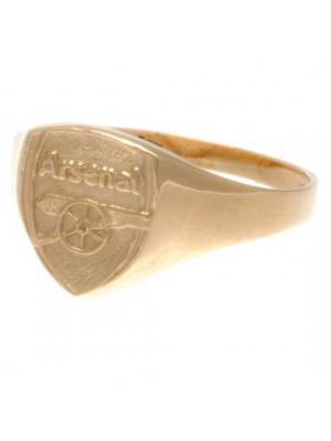 Arsenal Fc 9Ct Gold Crest Ring Medium