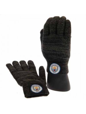 Manchester City FC Luxury Touchscreen Gloves Youths