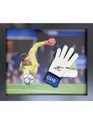 Manchester City FC Ederson Signed Glove (Framed)