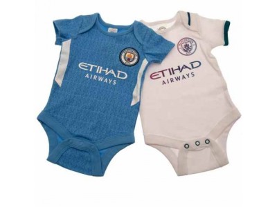 Manchester City FC 2 Pack Bodysuit 3/6 Months SQ